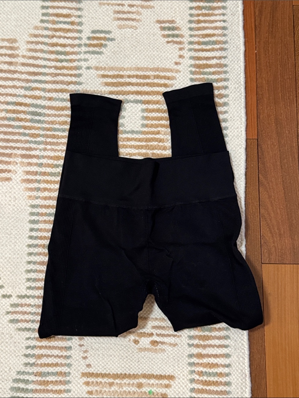 Forever 21 Black Ribbed High-Waist Kids Legging Shorts